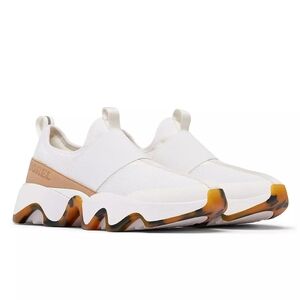 Sorel Kinetic Impact II Strap Pull On Sneaker in Sea Salt